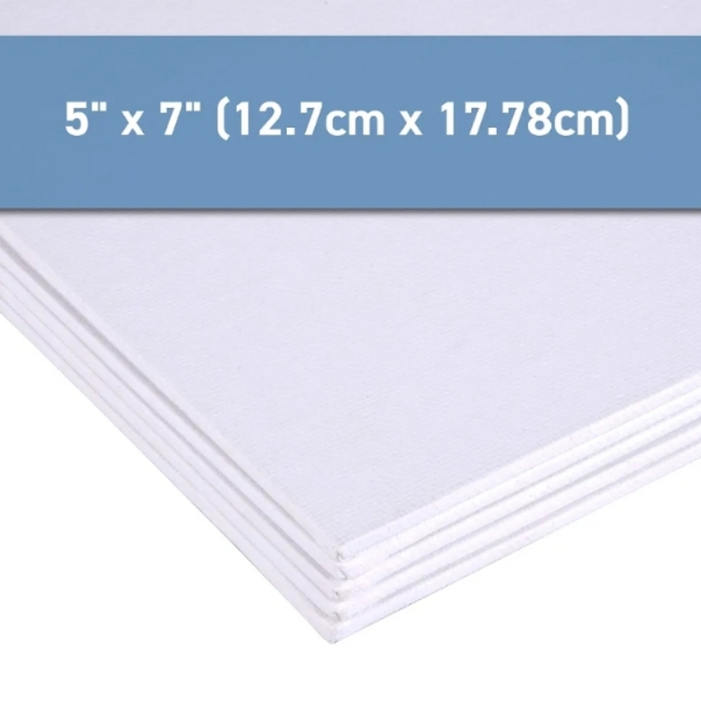 NWOT Set of Six 5x7 White Canvas Panels